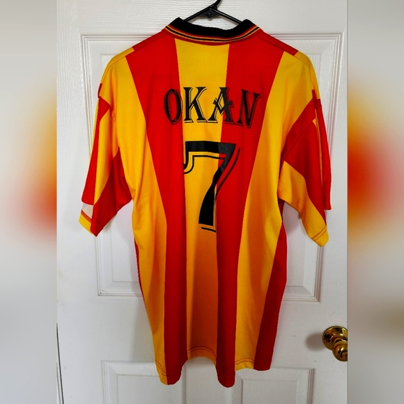 Galatasaray 2000/01 Home Jersey #7 Okan Large - Picture 1 of 6
